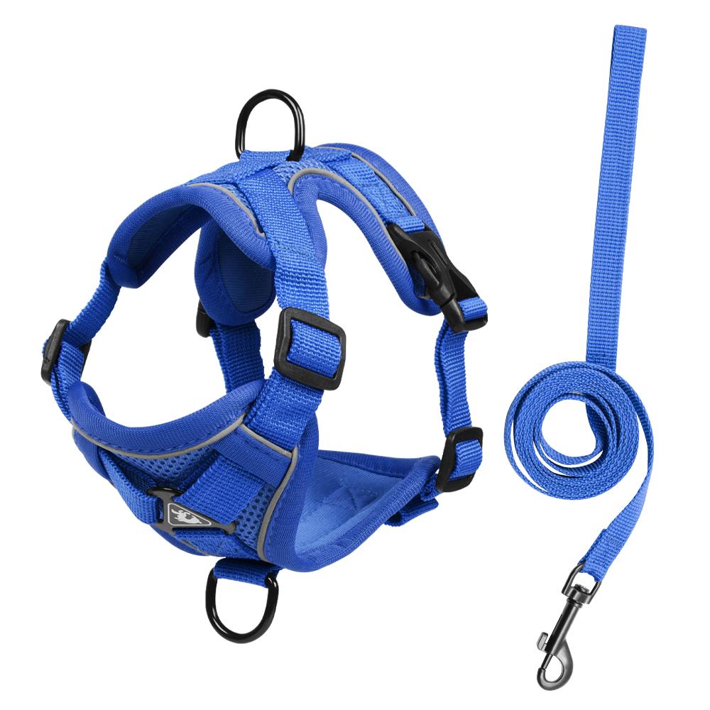 No Pull Dog Harness Adjustable Reflective Soft Mesh Pet Vest Front Clip Walking Harness for Small Medium Dogs