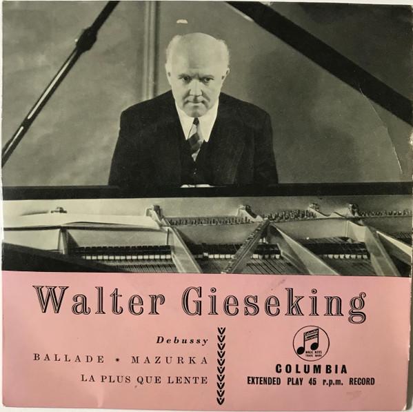 Пластинка 7 дюймов WALTER GIESEKING Дебюсси SEL1552 Columbia UK Классика Б/у