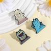 Cat Liberty Enamel Pins Custom Famous Buildings Brooches Lapel Badges Clothes Animal Jewelry Gift for Friends