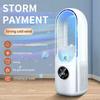 6 Speeds Adjustable Bladeless Fan Desktop USB Air Cooler Humidifier Misting Fan with LED Light