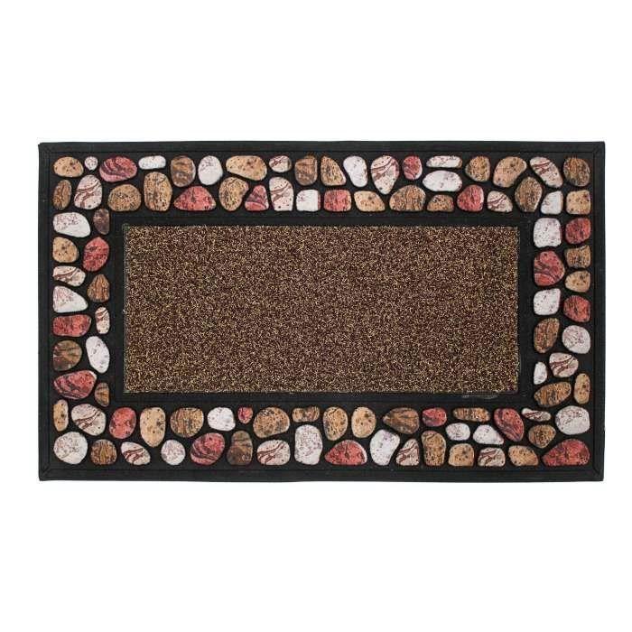 Tapis - DOUCEUR D'INTÉRIEUR - 45 x 75 cm - Relief PVC - Style Classique - Multicolore