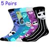 5 пар новых мужских носков, длинные носки в стиле аниме, носки для косплея на Хэллоуин, забавные носки в стиле хип-хоп в стиле Харадзюку для женщин