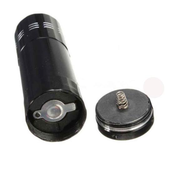 Мини-алюминиевый многофункциональный УФ-ультрафиолетовый 9-светодиодный фонарик, лампа-фонарик