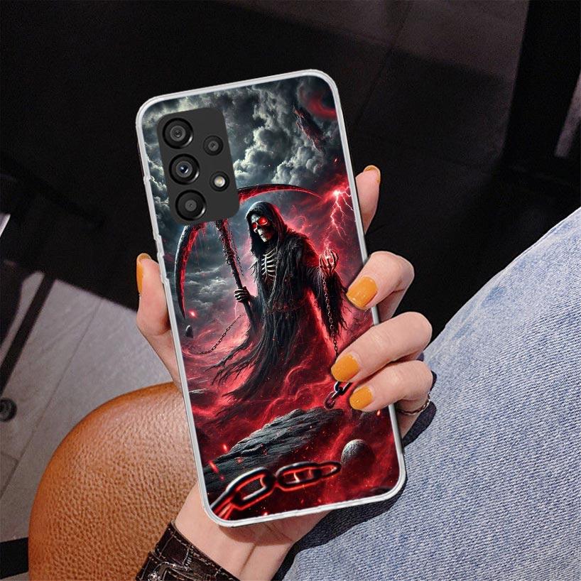 Чехол для телефона Смерть Жнец Череп Коса Для Samsung Galaxy A52 A32 A22 A12 A51 A31 A50S A30S A20S A10S Note 20 Ultra 10 Plus S