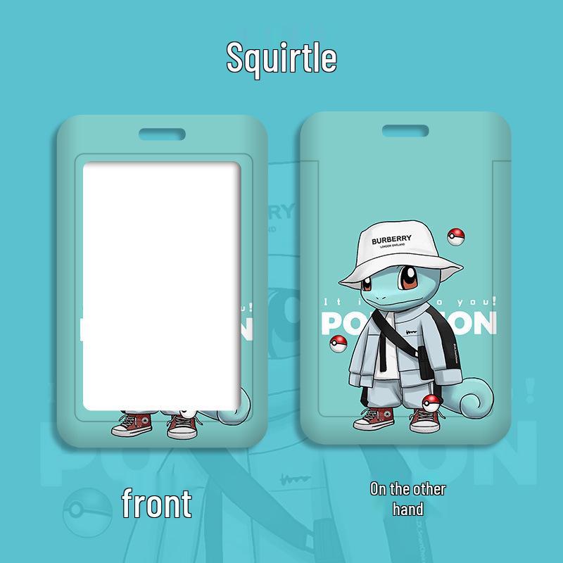 Cartoon Lanyard ID Holder for Students: School, Bus, Meal, or Work Badge