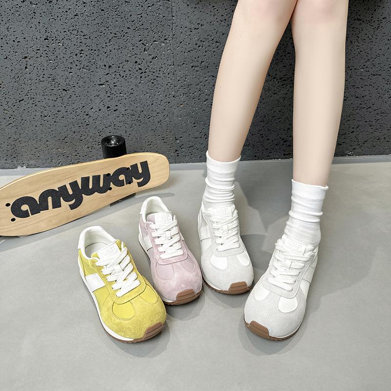 Platform Women's Spring and Autumn New Sports Style Casual Dad Shoes Lightweight Breathable Running Shoes