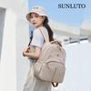 Large Independent PC Shock Inch PC 13 High Density Large Apricot [SUNLUTO] Women's Backpack, Stylish, Waterproof, Anti-Theft, Capacity, Pocket,