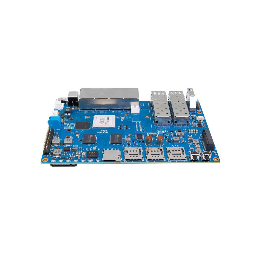 Banane pi BPI-R4 media tek mt7988a (филогия 880) четырехъядерный arm Corex-A73 8gb ddr4 8gb emmc flash смарт-маршрутизатор плата