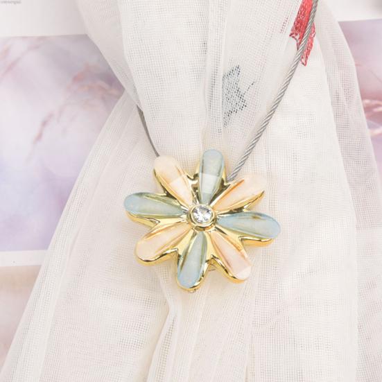 Curtain Buckle Stylish Magnet Adsorption Metal Decorative Curtain Tieback for Home