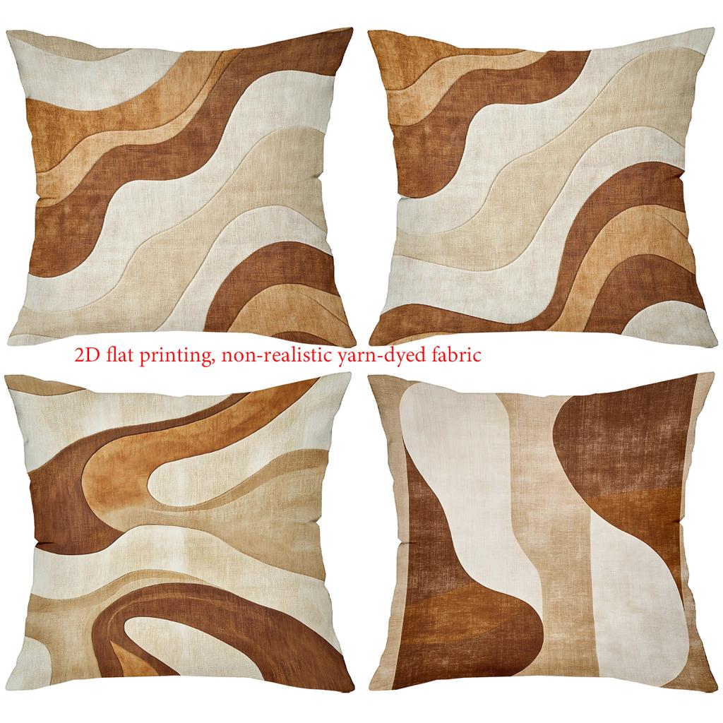 Современный узор 2D плоская печать домашнее украшение полиэстеровая наволочка, декоративная наволочка для дивана, прикроватная подушка