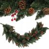 KADAX Christmas Tree Garland 115 Cm Dense Cones