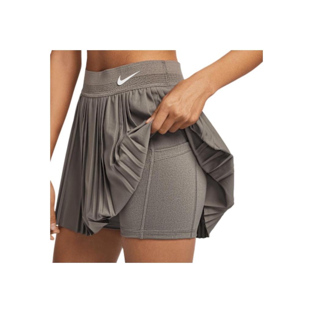 Nike Court Slam Dri-Fit Мягкая Удобная Дышащая Быстросохнущая Плиссированная Теннисная Юбка Женские Юбки Cave-Stone FZ6491-289