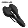 Bicycle Saddle Hollow Gel Filled PU Leather Road Bike Seat Soft Shock Absorption Comfortable For Men And Women Cycling Cushion