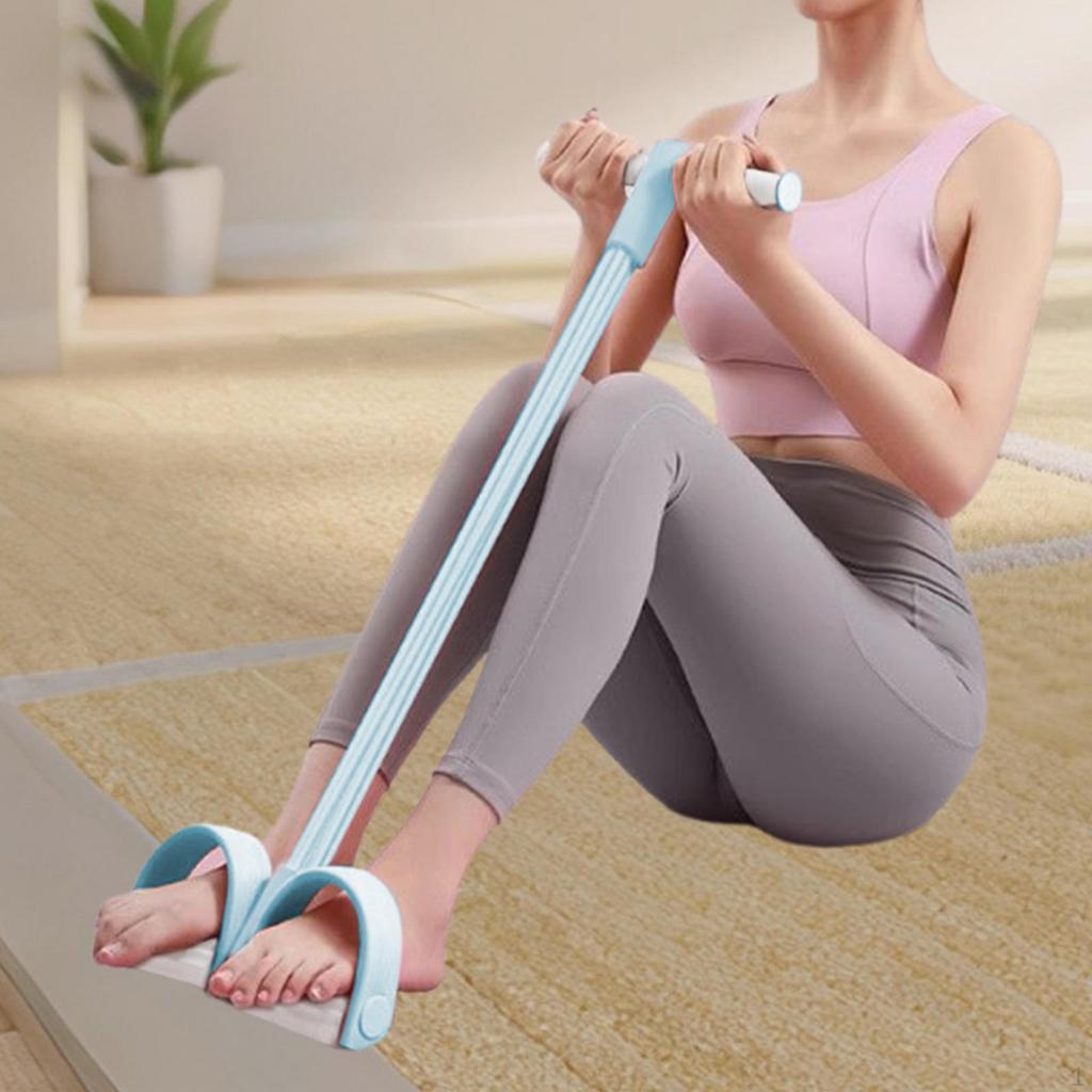Педаль Эспандер Лодыжка Тяга Тренировка Живот Силовая Тренировка Подъем Туловища Растяжка Эластичная Веревка