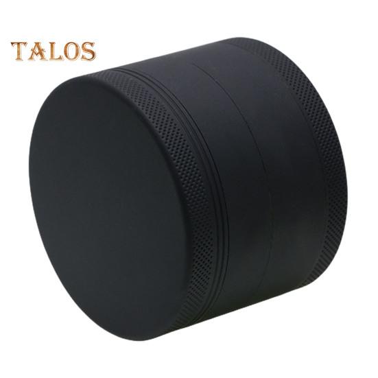 Spice Grinder Manual Food Grade Anti-crack Round Aluminum Alloy Labor-saving Better Tightness Easy Molding Process Sharp Cutting Teeth Strong