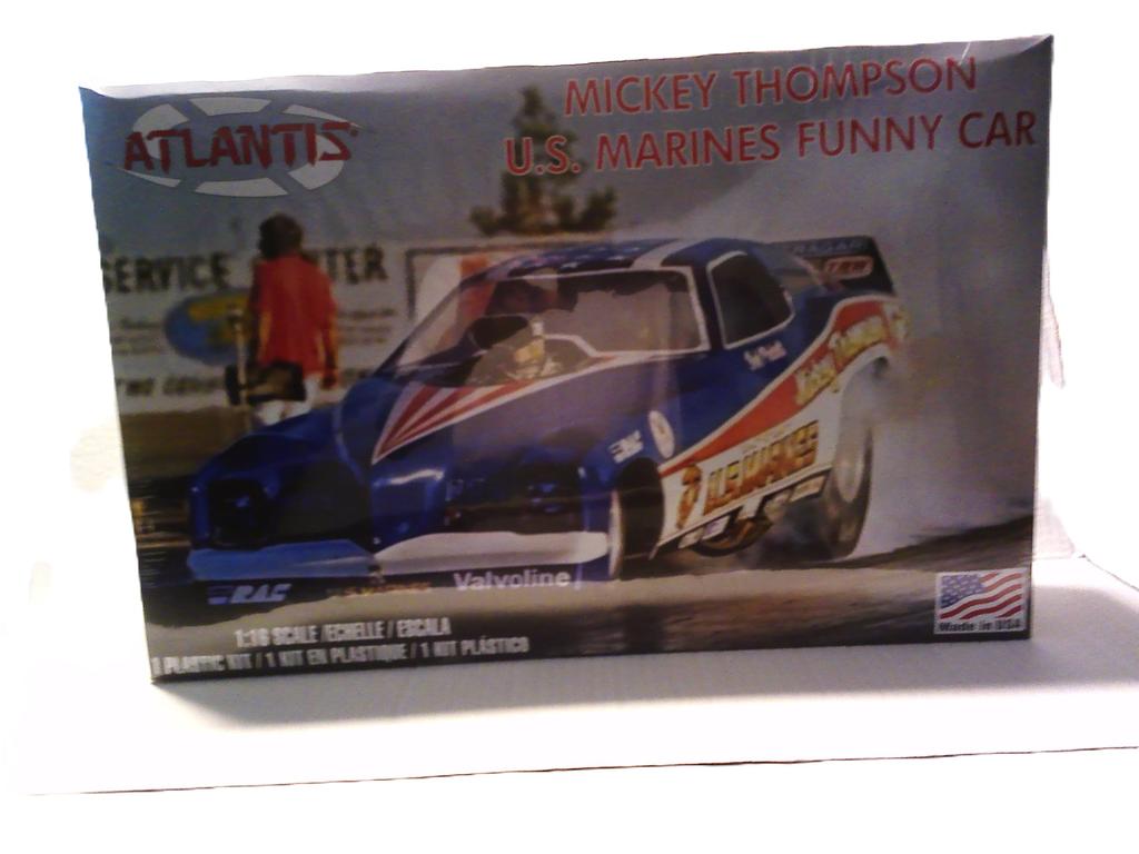 Atlantis Models 116 Mickey Thompson Marines Funny Car Plastic Model Kit ATLAMCH1499 (Car)