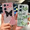 For Xiaomi Redmi Note 14S Case Stylish Butterfly Painted Cover 6.67'' Soft Silicone Phone Case For Redmi Note 14S Note14S Bumper