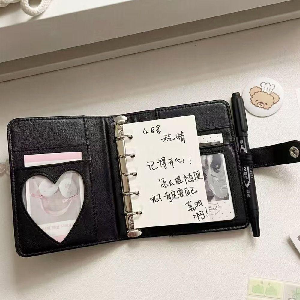 5-Ring Loose-Leaf Binder Notebook with Photo Window Pocket Journal M5 Notebook  School Office