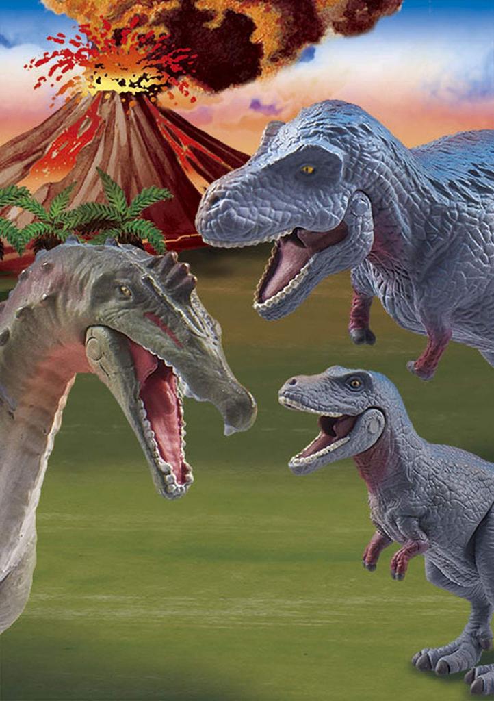 Набор TAKARA TOMY Fierce Carnivorous Dinosaur Rival, Ш220 x В140 x Животное Динозавр, Реалистичная движущаяся фигурка, игрушка для детей от 3 лет, соответствует стандартам безопасности игрушек