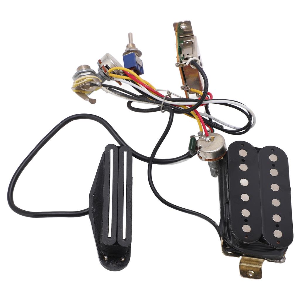 Guitar Wiring Harness Double Rail Double Coil Pickup Prewired Wiring Kit Instrument Accessories
