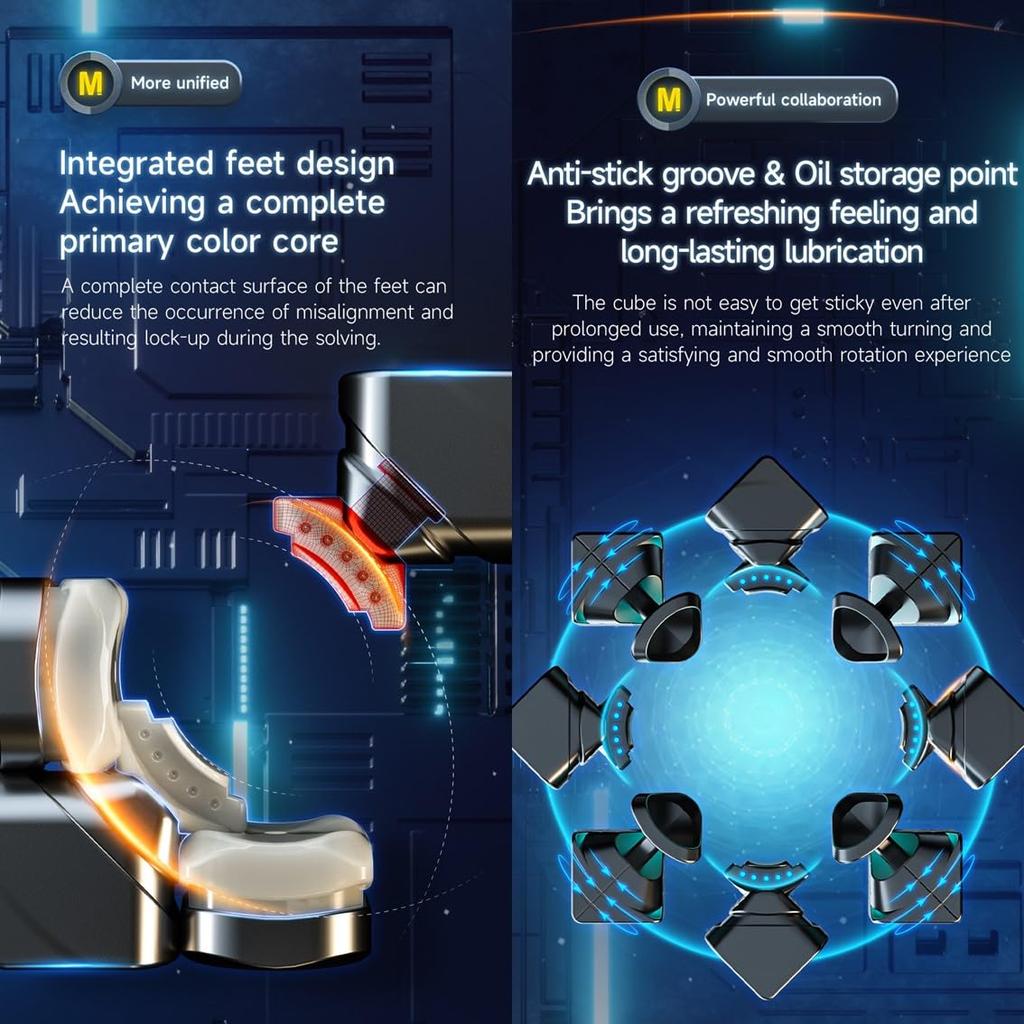 Kancharo QY M Pro Maglev [Pouch IncludedAuthentic] Magnetic Competition Cube (Stickerless, 3x3 Maglev)