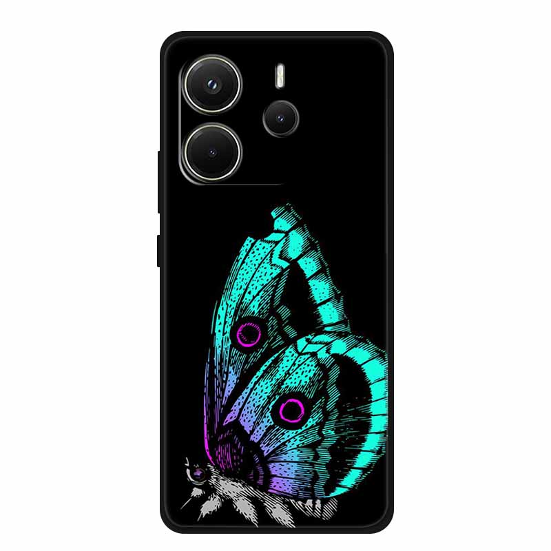 Для Xiaomi Redmi Note 14 4G Global Чехол Роскошный ТПУ Мягкий Силиконовый Чехол Чехлы для Телефона для 24117RN76G Защитный Новый Бампер Funda