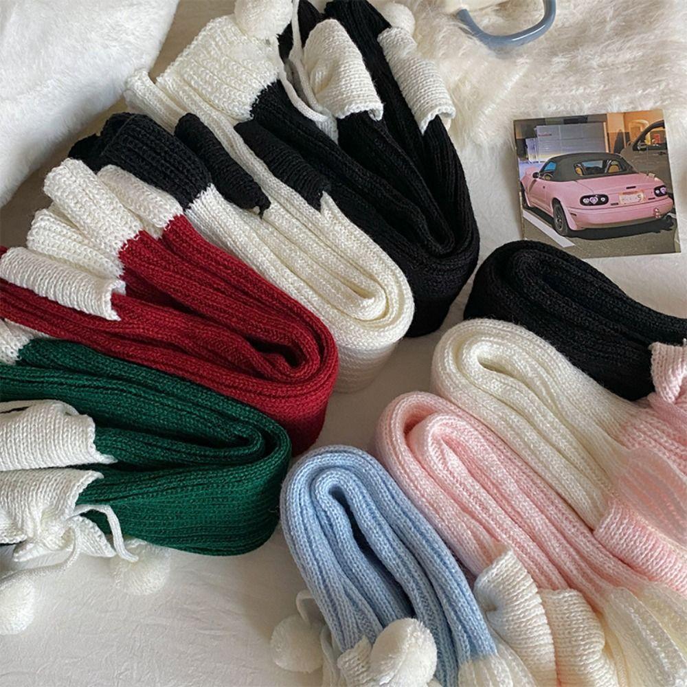 Ruffles Warm Leg Cover Bow Children's Long Socks Kawaii Leg Warmers Socks Y2k Girls
