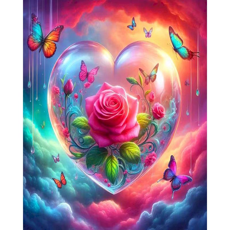 5D DIY Алмазная картина Цветы Полная Алмазная мозаика Вышивка Картина Стразы Набор для вышивки крестом Искусство Домашний декор