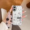 Cute Rabbit Stickers with Cartoon Wings for iPhone 17/16 Pro Max/15 Pro Cases
