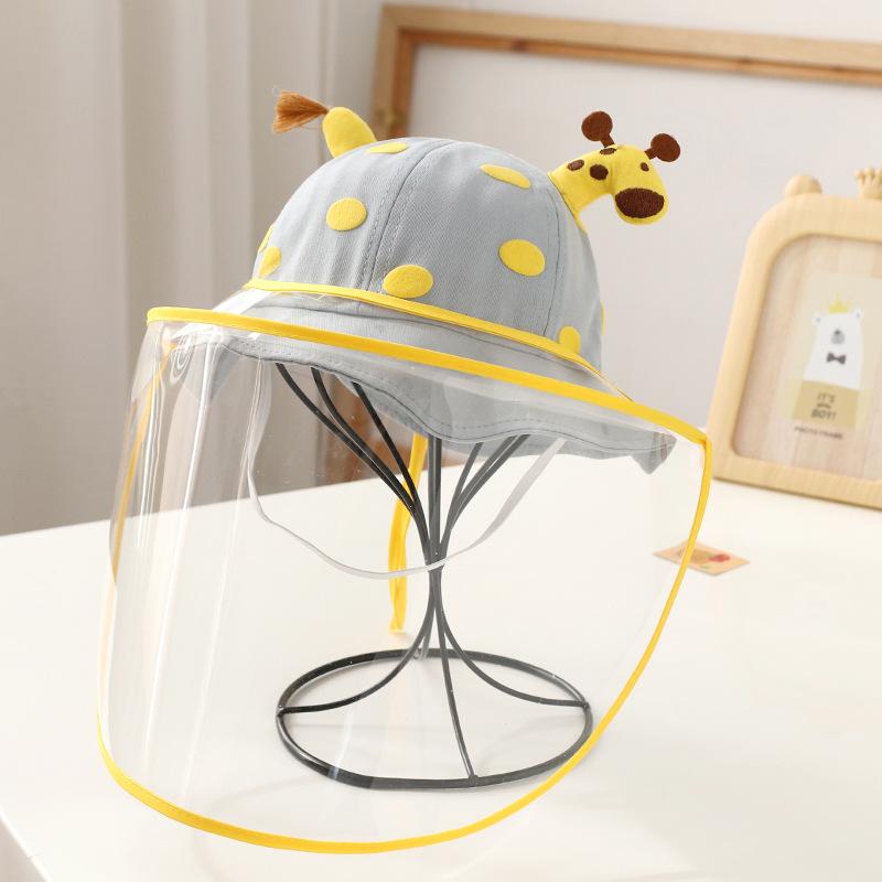 Baby hat spring autumn summer epidemic prevention protective face mask baby boys girls children anti droplet bucket hat tide