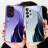 Модные тренды Зеленый Для Samsung Galaxy S24 Plus S20 21 FE S23 Ultra S8 9 A70 72 73 50 51 52 53 Закаленное стекло Чехол для телефона