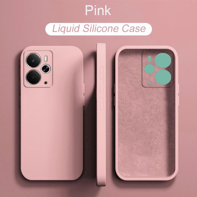 Мягкий жидкий силиконовый чехол для телефона Противоударный чехол для Realme 14 5G Realme 14T 5G