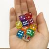 10Pieces/Lot 12mm Clear Acrylic 6 Sided D6 Point Dice With Round angle Dice For Club/Party/Family Board Games