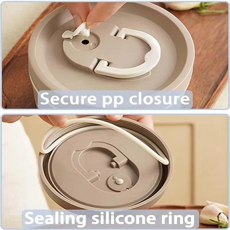 Thermal Insulated Bento Lunch Box and Bag, Thermos Lunchbox for Hot Food Containers Stainless Steel Meal Prep Airtight Container