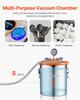 5 Gallon Vacuum Chamber 3.5CFM Single Stage Pump Degassing Chamber Kit