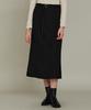 Itove Seoul Mid-Rise Wool Flare Belted Skirt Bk
