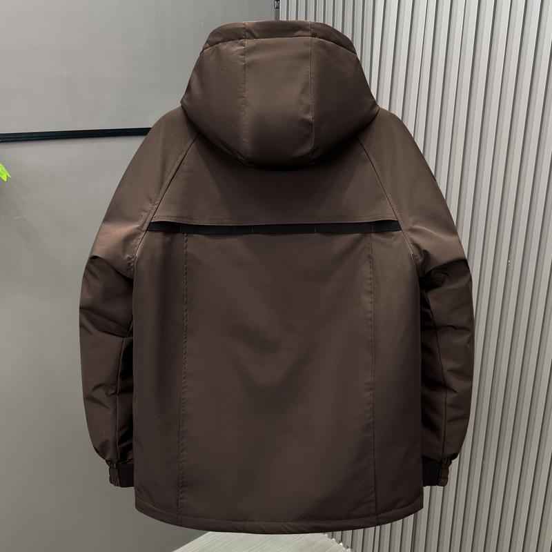 Большой размер 5XL-11XL Модные мужские парки оверсайз Зимнее пальто с капюшоном Повседневная свободная Толстая теплая зимняя куртка