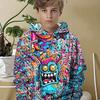 3D Printed Hoodie Boy Cartoon Cool Pattern 3D Printed - Cool and Comfortable Casual Hoodie