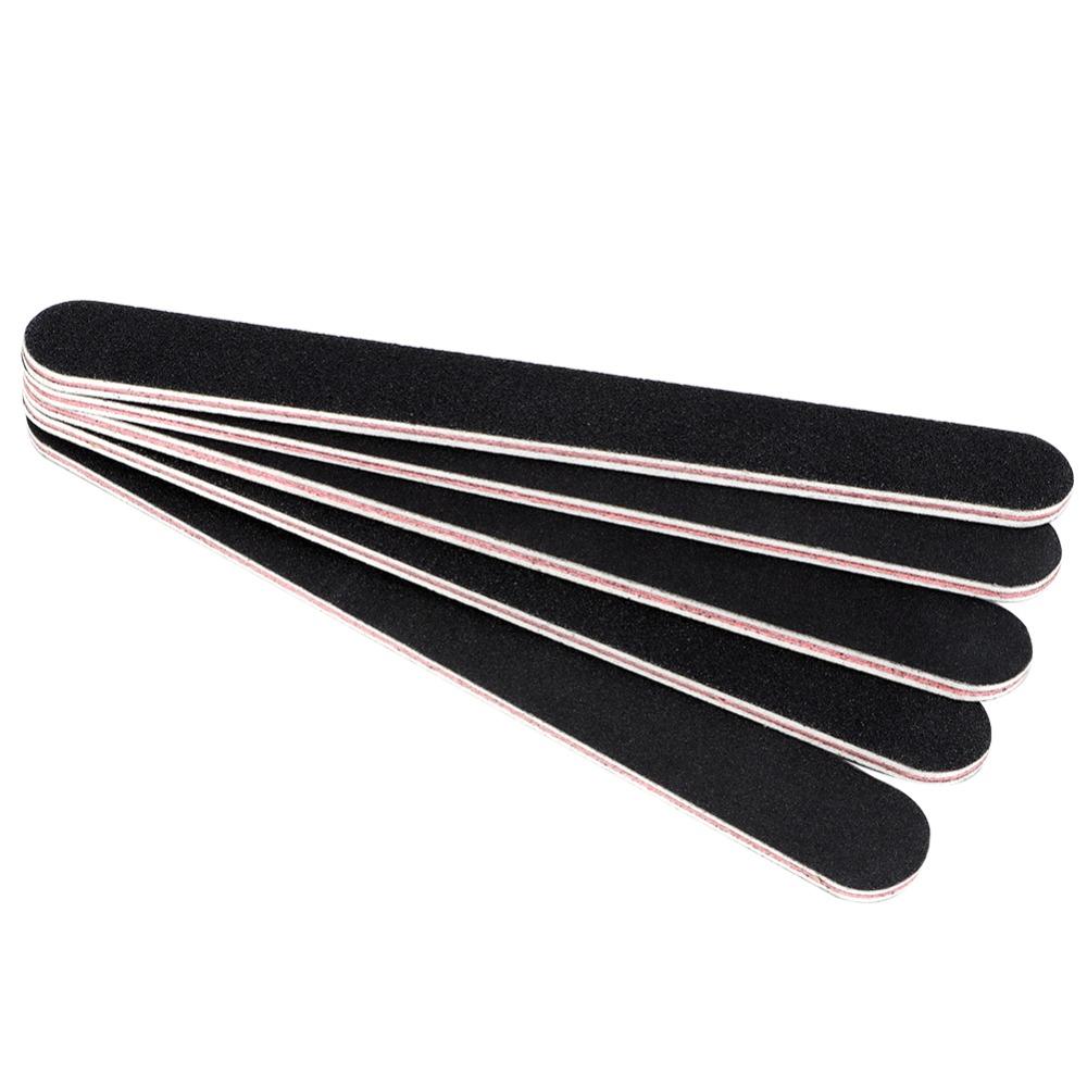 5Pcs EVA, sanding paper Black Sand Nail Buffing Strip False Nail Edge Trimming and Smoothing