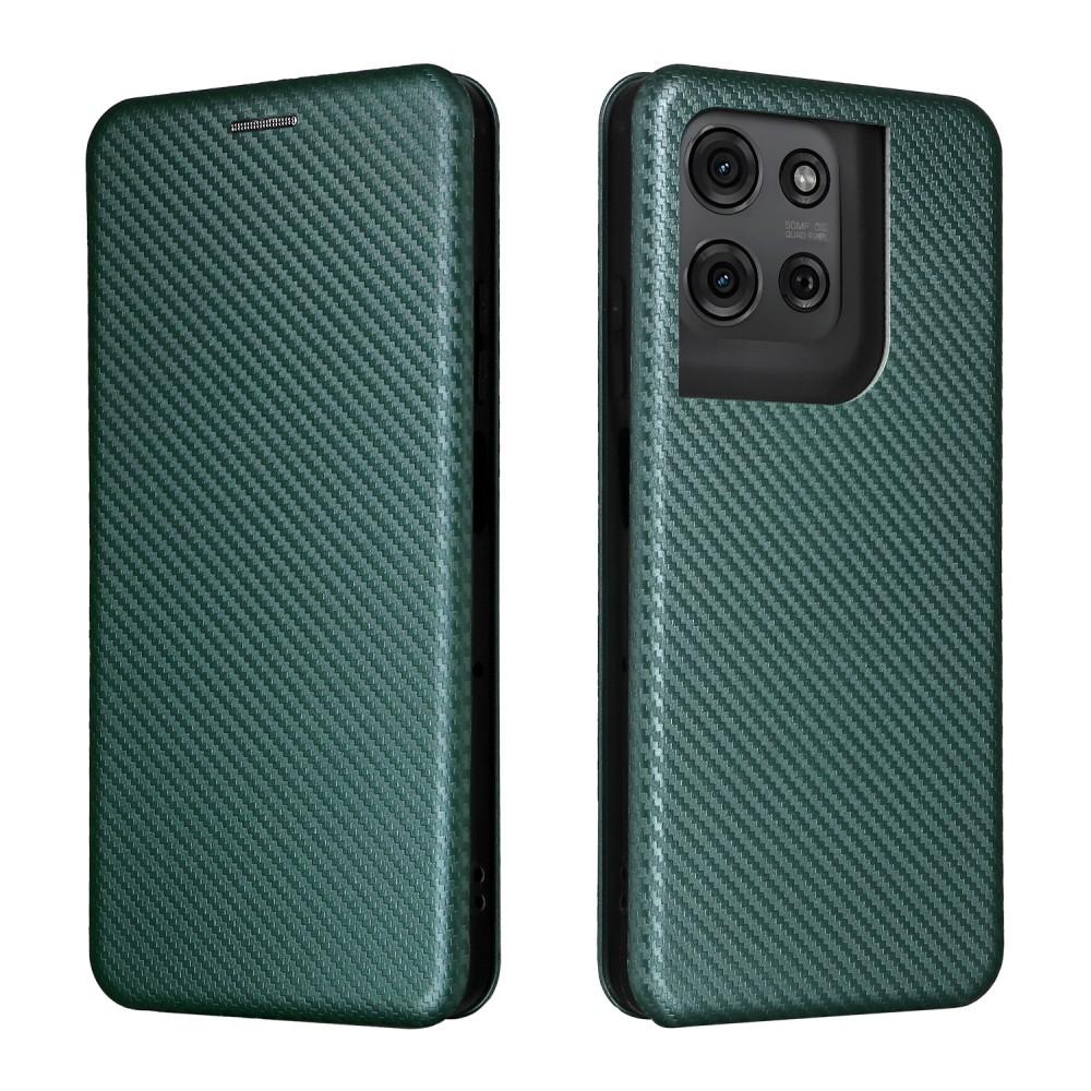 Магнитная застежка Карбоновая Флип-чехол Кожаный Кошелек Книжка Для Motorola Moto Edge 50 40 30 20 Ultra Pro Fusion Neo
