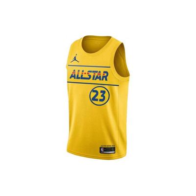 NBA All-Star 2021 James Fan Jersey Мужская верхняя часть желтая CV4656-744