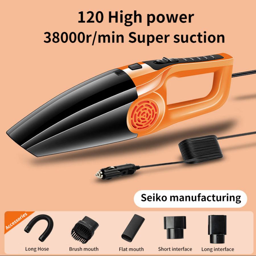 Мощный пылесос для влажной и сухой уборки для использования в автомобиле и дома — мощное всасывание, тихая работа, увеличенный радиус действия и комплект аксессуаров