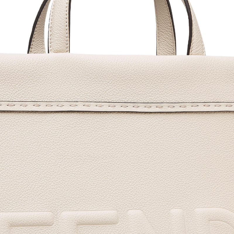 FENDI Calfskin Shoulder Bag, Crossbody Bag, Handbag Medium Men's Beige 7VA583-AMAC-F0MU3