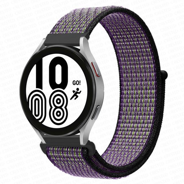 Нейлоновый ремешок 20/22 мм для Samsung Galaxy watch3 4/classic/Active 2 Gear S3/S2, браслет-ремешок Correa Amazfit GTS 2 Huawei Watch GT 2e Pro, профессиональный ремешок
