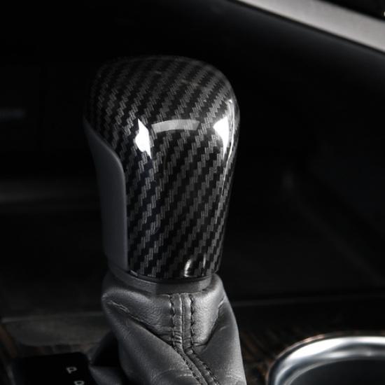 1PCS Carbon Fiber Look Gear Shift Knob Cover Trim For Toyota Camry 2018-2024