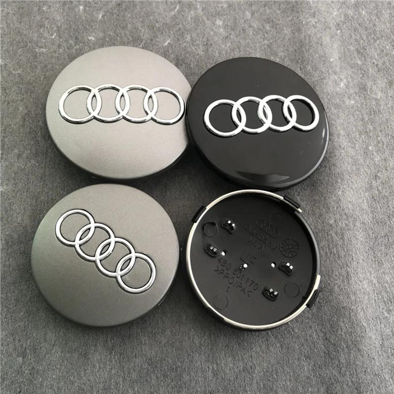 4pcs 60mm 61mm 68mm 69mm Car Styling Wheel Center Cap Hub Covers Badge 4B0601170 For 22s A3 A4 A5 A6 A7 A8 S4 S6 Accessoriess22
