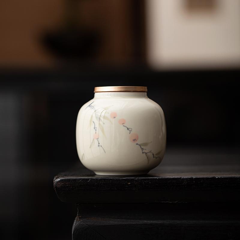 Фарфоровая расписанная вручную гайвань с крышкой, чаша с травой и деревом, серая, керамическая чаша для заваривания чая, простая чашка для чая в китайском стиле