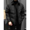 Мужская зимняя пуховая куртка с лацканами, деловая, мужская куртка, осенне-зимняя утолщенная куртка, новый стиль