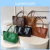 Simple Solid Color Large Capacity Women Casual Woven Tote Bag For Daily Use