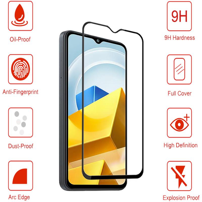 3 шт. защитное закаленное стекло для XIAOMI Redmi 14C 13C 12C Note 13 12 Pro+ A1+ POCO X6 M6 F6 защитная пленка на весь экран POCO C40 X4 GT X4 Pro